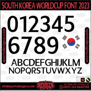 SOUTH KOREA WORLDCUP FONT 2023