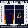 ECUADOR THIRD JERSEY 2024-25. ECUADOR THIRD JERSEY 2024-25, SPORTS DESIGNS CUSTOM SOCCER JE.SAO PAULO ENTRENAMIENTO JERSEY 2024-25, SPORTS DESIGNS CUSTOM SOCCER JERSEY, SPORTS DESIGNS CUSTOM SOCCER JERSEY SHIRT VECTOR, NEW SPORTS DESIGNS CUSTOM SOCCER JERSEY 2021/22. Sublimation Football Shirt Pattern, Soccer JERSEY Printing Files, Football Shirt Ai Files, Football Shirt Vector, Football Kit Vector, Sublimation Soccer JERSEY Printing Files,