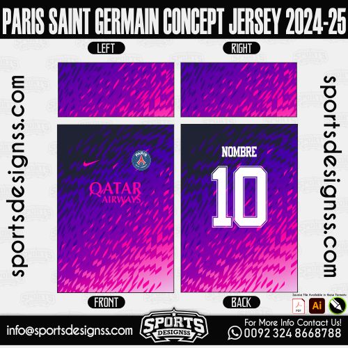 PARIS SAINT GERMAIN CONCEPT JERSEY 2024-25. PARIS SAINT GERMAIN CONCEPT JERSEY 2024-25, SPORTS DESIGNS CUSTOM SOCCER JE.SAO PAULO ENTRENAMIENTO JERSEY 2024-25, SPORTS DESIGNS CUSTOM SOCCER JERSEY, SPORTS DESIGNS CUSTOM SOCCER JERSEY SHIRT VECTOR, NEW SPORTS DESIGNS CUSTOM SOCCER JERSEY 2021/22. Sublimation Football Shirt Pattern, Soccer JERSEY Printing Files, Football Shirt Ai Files, Football Shirt Vector, Football Kit Vector, Sublimation Soccer JERSEY Printing Files,