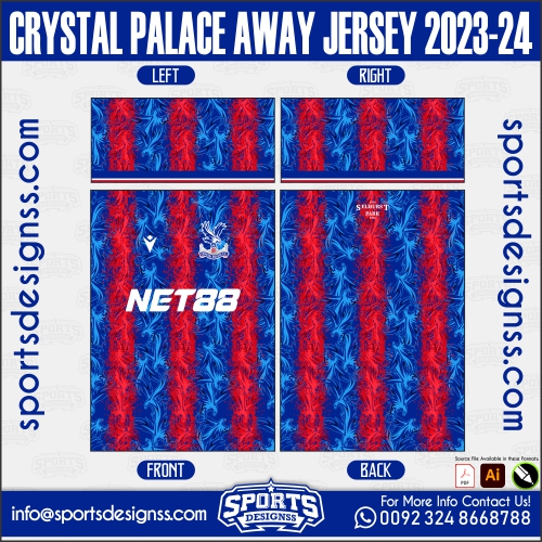 CRYSTAL PALACE AWAY JERSEY 2023-24. CRYSTAL PALACE AWAY JERSEY 2023-24, SPORTS DESIGNS CUSTOM SOCCER JE.SAO PAULO ENTRENAMIENTO JERSEY 2024-25, SPORTS DESIGNS CUSTOM SOCCER JERSEY, SPORTS DESIGNS CUSTOM SOCCER JERSEY SHIRT VECTOR, NEW SPORTS DESIGNS CUSTOM SOCCER JERSEY 2021/22. Sublimation Football Shirt Pattern, Soccer JERSEY Printing Files, Football Shirt Ai Files, Football Shirt Vector, Football Kit Vector, Sublimation Soccer JERSEY Printing Files,