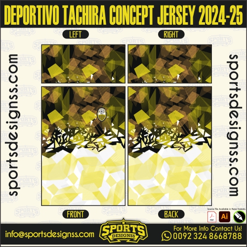 DEPORTIVO TACHIRA CONCEPT JERSEY 2024-25. DEPORTIVO TACHIRA CONCEPT JERSEY 2024-25, SPORTS DESIGNS CUSTOM SOCCER JE.DEPORTIVO TACHIRA CONCEPT JERSEY 2024-25, SPORTS DESIGNS CUSTOM SOCCER JERSEY, SPORTS DESIGNS CUSTOM SOCCER JERSEY SHIRT VECTOR, NEW SPORTS DESIGNS CUSTOM SOCCER JERSEY 2021/22. Sublimation Football Shirt Pattern, Soccer JERSEY Printing Files, Football Shirt Ai Files, Football Shirt Vector, Football Kit Vector, Sublimation Soccer JERSEY Printing Files,