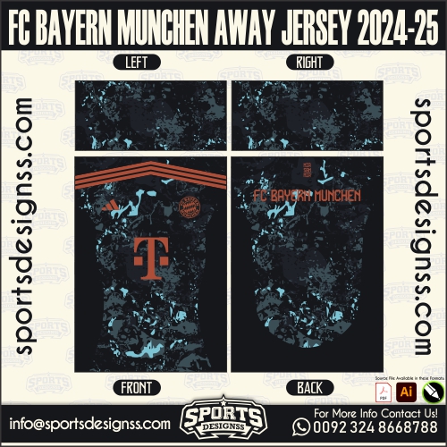 FC BAYERN MUNCHEN AWAY JERSEY 2024-25 ,FC BAYERN MUNCHEN AWAY JERSEY 2024-25.NEW SPORTS DESIGNS CUSTOM SOCCER JERSEY JERSEY 2022/23, SPORTS DESIGNS CUSTOM SOCCER JERSEY, SPORTS DESIGNS CUSTOM SOCCER JERSEY SHIRT VECTOR, NEW SPORTS DESIGNS CUSTOM SOCCER JERSEY 2022/23. Sublimation Football Shirt Pattern, Soccer JERSEY Printing Files, Football Shirt Ai Files, Football Shirt Vector, Football Kit Vector, Sublimation Soccer JERSEY Printing Files, Print Ready Football Shirt CDR and Ai Files, Soccer JERSEY Design for Sublimation, MANCHESTER CITY THIRD KIT JERSEY 2023-24. This JERSEY is Available in PDF, Ai & CDR Format.