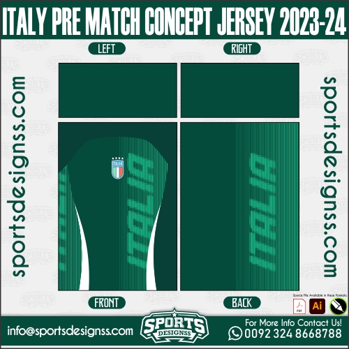 ITALY PRE MATCH CONCEPT JERSEY 2023-24. ITALY PRE MATCH CONCEPT JERSEY 2023-24, SPORTS DESIGNS CUSTOM SOCCER JE.SAO PAULO ENTRENAMIENTO JERSEY 2024-25, SPORTS DESIGNS CUSTOM SOCCER JERSEY, SPORTS DESIGNS CUSTOM SOCCER JERSEY SHIRT VECTOR, NEW SPORTS DESIGNS CUSTOM SOCCER JERSEY 2021/22. Sublimation Football Shirt Pattern, Soccer JERSEY Printing Files, Football Shirt Ai Files, Football Shirt Vector, Football Kit Vector, Sublimation Soccer JERSEY Printing Files,