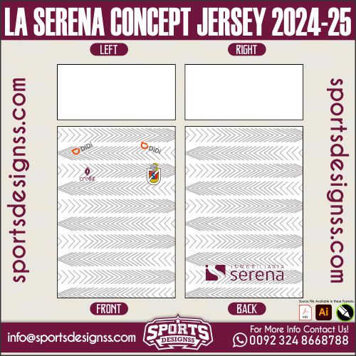 LA SERENA CONCEPT JERSEY 2024-25. LA SERENA CONCEPT JERSEY 2024-25, LA SERENA CONCEPT JERSEY 2024-25.LA SERENA CONCEPT JERSEY 2024-25, LA SERENA CONCEPT JERSEY 2024-25RSEY, LA SERENA CONCEPT JERSEY 2024-25RSEY SHIRT VECTOR, NEW LA SERENA CONCEPT JERSEY 2024-25RSEY 2021/22. Sublimation Football Shirt Pattern, Soccer JERSEY Printing Files, Football Shirt Ai Files, Football Shirt Vector, Football Kit Vector, Sublimation Soccer JERSEY Printing Files,