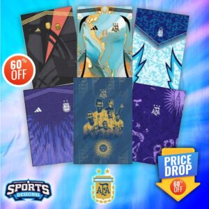 Argentina Soccer Jersey Bundle 2024-25 - 6 Iconic Designs at 60% Off!