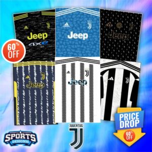 Juventus Soccer Jersey Bundle 2024-25 - 6 Iconic Designs at 60% Off!