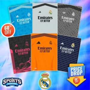 Real Madrid 2024 25 Exclusive Jersey Bundle – 6 Stunning Designs at a Steal