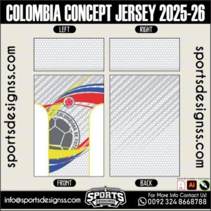 COLOMBIA CONCEPT JERSEY 2025-26. COLOMBIA CONCEPT JERSEY 2025-26, COLOMBIA CONCEPT JERSEY 2025-26.COLOMBIA CONCEPT JERSEY 2025-26, COLOMBIA CONCEPT JERSEY 2025-26, COLOMBIA CONCEPT JERSEY 2025-26 SHIRT VECTOR, NEW COLOMBIA CONCEPT JERSEY 2025-26 2022/23. Sublimation Football Shirt Pattern, Soccer JERSEY Printing Files, Football Shirt Ai Files, Football Shirt Vector, Football Kit Vector, Sublimation Soccer JERSEY Printing Files,