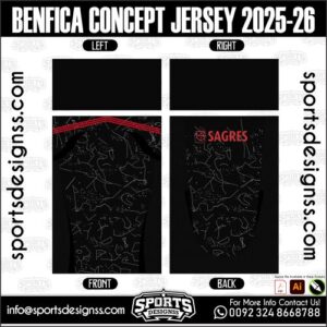 BENFICA CONCEPT JERSEY 2025-26. BENFICA CONCEPT JERSEY 2025-26, BENFICA CONCEPT JERSEY 2025-26.BENFICA CONCEPT JERSEY 2025-26, BENFICA CONCEPT JERSEY 2025-26, BENFICA CONCEPT JERSEY 2025-26 SHIRT VECTOR, NEW BENFICA CONCEPT JERSEY 2025-26 2022/23. Sublimation Football Shirt Pattern, Soccer JERSEY Printing Files, Football Shirt Ai Files, Football Shirt Vector, Football Kit Vector, Sublimation Soccer JERSEY Printing Files,