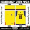 ECUADOR CONCEPT JERSEY 2025-26. ECUADOR CONCEPT JERSEY 2025-26, ECUADOR CONCEPT JERSEY 2025-26.ECUADOR CONCEPT JERSEY 2025-26, ECUADOR CONCEPT JERSEY 2025-26, ECUADOR CONCEPT JERSEY 2025-26 SHIRT VECTOR, NEW ECUADOR CONCEPT JERSEY 2025-26 2022/23. Sublimation Football Shirt Pattern, Soccer JERSEY Printing Files, Football Shirt Ai Files, Football Shirt Vector, Football Kit Vector, Sublimation Soccer JERSEY Printing Files,