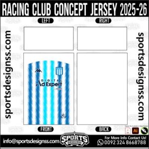 RACING CLUB CONCEPT JERSEY 2025-26, RACING CLUB CONCEPT JERSEY 2025-26. RACING CLUB CONCEPT JERSEY 2025-26, SPORTS DESIGNS CUSTOM SOCCER JERSEY, SPORTS DESIGNS CUSTOM SOCCER JERSEY SHIRT VECTOR, RACING CLUB CONCEPT JERSEY 2025-26. Sublimation Football Shirt Pattern, Soccer JERSEY Printing Files, Football Shirt Ai Files, Football Shirt Vector, Football Kit Vector, Sublimation Soccer JERSEY Printing Files, Print Ready Football Shirt CDR and Ai Files, Soccer JERSEY Design for Sublimation, RACING CLUB CONCEPT JERSEY 2025-26. This JERSEY is Available in PDF, Ai & CDR Format