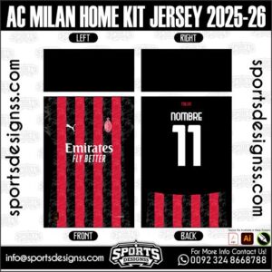 AC MILAN HOME KIT JERSEY 2025-26, AC MILAN HOME KIT JERSEY 2025-26. AC MILAN HOME KIT JERSEY 2025-26, SPORTS DESIGNS CUSTOM SOCCER JERSEY, SPORTS DESIGNS CUSTOM SOCCER JERSEY SHIRT VECTOR, AC MILAN HOME KIT JERSEY 2025-26. Sublimation Football Shirt Pattern, Soccer JERSEY Printing Files, Football Shirt Ai Files, Football Shirt Vector, Football Kit Vector, Sublimation Soccer JERSEY Printing Files, Print Ready Football Shirt CDR and Ai Files, Soccer JERSEY Design for Sublimation, AC MILAN HOME KIT JERSEY 2025-26. This JERSEY is Available in PDF, Ai & CDR Format