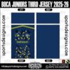 BOCA JUNIORS THIRD JERSEY 2025-26, BOCA JUNIORS THIRD JERSEY 2025-26. BOCA JUNIORS THIRD JERSEY 2025-26, SPORTS DESIGNS CUSTOM SOCCER JERSEY, SPORTS DESIGNS CUSTOM SOCCER JERSEY SHIRT VECTOR, BOCA JUNIORS THIRD JERSEY 2025-26. Sublimation Football Shirt Pattern, Soccer JERSEY Printing Files, Football Shirt Ai Files, Football Shirt Vector, Football Kit Vector, Sublimation Soccer JERSEY Printing Files, Print Ready Football Shirt CDR and Ai Files, Soccer JERSEY Design for Sublimation, BOCA JUNIORS THIRD JERSEY 2025-26. This JERSEY is Available in PDF, Ai & CDR Format