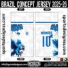 BRAZIL CONCEPT JERSEY 2025-26, BRAZIL CONCEPT JERSEY 2025-26. BRAZIL CONCEPT JERSEY 2025-26, SPORTS DESIGNS CUSTOM SOCCER JERSEY, SPORTS DESIGNS CUSTOM SOCCER JERSEY SHIRT VECTOR, BRAZIL CONCEPT JERSEY 2025-26. Sublimation Football Shirt Pattern, Soccer JERSEY Printing Files, Football Shirt Ai Files, Football Shirt Vector, Football Kit Vector, Sublimation Soccer JERSEY Printing Files, Print Ready Football Shirt CDR and Ai Files, Soccer JERSEY Design for Sublimation, BRAZIL CONCEPT JERSEY 2025-26. This JERSEY is Available in PDF, Ai & CDR Format