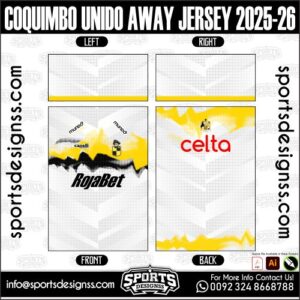COQUIMBO UNIDO AWAY JERSEY 2025-26, COQUIMBO UNIDO AWAY JERSEY 2025-26. COQUIMBO UNIDO AWAY JERSEY 2025-26, SPORTS DESIGNS CUSTOM SOCCER JERSEY, SPORTS DESIGNS CUSTOM SOCCER JERSEY SHIRT VECTOR, COQUIMBO UNIDO AWAY JERSEY 2025-26. Sublimation Football Shirt Pattern, Soccer JERSEY Printing Files, Football Shirt Ai Files, Football Shirt Vector, Football Kit Vector, Sublimation Soccer JERSEY Printing Files, Print Ready Football Shirt CDR and Ai Files, Soccer JERSEY Design for Sublimation, COQUIMBO UNIDO AWAY JERSEY 2025-26. This JERSEY is Available in PDF, Ai & CDR Format