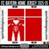 FC BAYERN HOME JERSEY 2025-26, FC BAYERN HOME JERSEY 2025-26. FC BAYERN HOME JERSEY 2025-26, SPORTS DESIGNS CUSTOM SOCCER JERSEY, SPORTS DESIGNS CUSTOM SOCCER JERSEY SHIRT VECTOR, FC BAYERN HOME JERSEY 2025-26. Sublimation Football Shirt Pattern, Soccer JERSEY Printing Files, Football Shirt Ai Files, Football Shirt Vector, Football Kit Vector, Sublimation Soccer JERSEY Printing Files, Print Ready Football Shirt CDR and Ai Files, Soccer JERSEY Design for Sublimation, FC BAYERN HOME JERSEY 2025-26. This JERSEY is Available in PDF, Ai & CDR Format