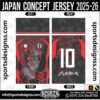 JAPAN CONCEPT JERSEY 2025-26, JAPAN CONCEPT JERSEY 2025-26. JAPAN CONCEPT JERSEY 2025-26, SPORTS DESIGNS CUSTOM SOCCER JERSEY, SPORTS DESIGNS CUSTOM SOCCER JERSEY SHIRT VECTOR, JAPAN CONCEPT JERSEY 2025-26. Sublimation Football Shirt Pattern, Soccer JERSEY Printing Files, Football Shirt Ai Files, Football Shirt Vector, Football Kit Vector, Sublimation Soccer JERSEY Printing Files, Print Ready Football Shirt CDR and Ai Files, Soccer JERSEY Design for Sublimation, JAPAN CONCEPT JERSEY 2025-26. This JERSEY is Available in PDF, Ai & CDR Format