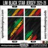 LIM BLACK STAR JERSEY 2025-26, LIM BLACK STAR JERSEY 2025-26. LIM BLACK STAR JERSEY 2025-26, SPORTS DESIGNS CUSTOM SOCCER JERSEY, SPORTS DESIGNS CUSTOM SOCCER JERSEY SHIRT VECTOR, LIM BLACK STAR JERSEY 2025-26. Sublimation Football Shirt Pattern, Soccer JERSEY Printing Files, Football Shirt Ai Files, Football Shirt Vector, Football Kit Vector, Sublimation Soccer JERSEY Printing Files, Print Ready Football Shirt CDR and Ai Files, Soccer JERSEY Design for Sublimation, LIM BLACK STAR JERSEY 2025-26. This JERSEY is Available in PDF, Ai & CDR Format