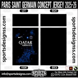 PARIS SAINT GERMAIN CONCEPT JERSEY 2025-26, PARIS SAINT GERMAIN CONCEPT JERSEY 2025-26. PARIS SAINT GERMAIN CONCEPT JERSEY 2025-26, SPORTS DESIGNS CUSTOM SOCCER JERSEY, SPORTS DESIGNS CUSTOM SOCCER JERSEY SHIRT VECTOR, PARIS SAINT GERMAIN CONCEPT JERSEY 2025-26. Sublimation Football Shirt Pattern, Soccer JERSEY Printing Files, Football Shirt Ai Files, Football Shirt Vector, Football Kit Vector, Sublimation Soccer JERSEY Printing Files, Print Ready Football Shirt CDR and Ai Files, Soccer JERSEY Design for Sublimation, PARIS SAINT GERMAIN CONCEPT JERSEY 2025-26. This JERSEY is Available in PDF, Ai & CDR Format