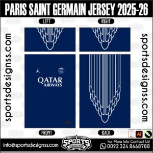 PARIS SAINT GERMAIN JERSEY 2025-26, PARIS SAINT GERMAIN JERSEY 2025-26. PARIS SAINT GERMAIN JERSEY 2025-26, SPORTS DESIGNS CUSTOM SOCCER JERSEY, SPORTS DESIGNS CUSTOM SOCCER JERSEY SHIRT VECTOR, PARIS SAINT GERMAIN JERSEY 2025-26. Sublimation Football Shirt Pattern, Soccer JERSEY Printing Files, Football Shirt Ai Files, Football Shirt Vector, Football Kit Vector, Sublimation Soccer JERSEY Printing Files, Print Ready Football Shirt CDR and Ai Files, Soccer JERSEY Design for Sublimation, PARIS SAINT GERMAIN JERSEY 2025-26. This JERSEY is Available in PDF, Ai & CDR Format