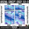 ARSENAL CONCEPT JERSEY 2025-26, ARSENAL CONCEPT JERSEY 2025-26. ARSENAL CONCEPT JERSEY 2025-26, SPORTS DESIGNS CUSTOM SOCCER JERSEY, SPORTS DESIGNS CUSTOM SOCCER JERSEY SHIRT VECTOR, ARSENAL CONCEPT JERSEY 2025-26. Sublimation Football Shirt Pattern, Soccer JERSEY Printing Files, Football Shirt Ai Files, Football Shirt Vector, Football Kit Vector, Sublimation Soccer JERSEY Printing Files, Print Ready Football Shirt CDR and Ai Files, Soccer JERSEY Design for Sublimation, ARSENAL CONCEPT JERSEY 2025-26. This JERSEY is Available in PDF, Ai & CDR Format