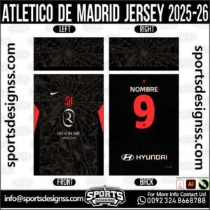 ATLETICO DE MADRID JERSEY 2025-26, ATLETICO DE MADRID JERSEY 2025-26. ATLETICO DE MADRID JERSEY 2025-26, SPORTS DESIGNS CUSTOM SOCCER JERSEY, SPORTS DESIGNS CUSTOM SOCCER JERSEY SHIRT VECTOR, ATLETICO DE MADRID JERSEY 2025-26. Sublimation Football Shirt Pattern, Soccer JERSEY Printing Files, Football Shirt Ai Files, Football Shirt Vector, Football Kit Vector, Sublimation Soccer JERSEY Printing Files, Print Ready Football Shirt CDR and Ai Files, Soccer JERSEY Design for Sublimation, ATLETICO DE MADRID JERSEY 2025-26. This JERSEY is Available in PDF, Ai & CDR Format