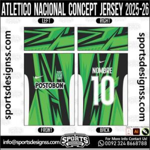 ATLETICO NACIONAL CONCEPT JERSEY 2025-26, ATLETICO NACIONAL CONCEPT JERSEY 2025-26. ATLETICO NACIONAL CONCEPT JERSEY 2025-26, SPORTS DESIGNS CUSTOM SOCCER JERSEY, SPORTS DESIGNS CUSTOM SOCCER JERSEY SHIRT VECTOR, ATLETICO NACIONAL CONCEPT JERSEY 2025-26. Sublimation Football Shirt Pattern, Soccer JERSEY Printing Files, Football Shirt Ai Files, Football Shirt Vector, Football Kit Vector, Sublimation Soccer JERSEY Printing Files, Print Ready Football Shirt CDR and Ai Files, Soccer JERSEY Design for Sublimation, ATLETICO NACIONAL CONCEPT JERSEY 2025-26. This JERSEY is Available in PDF, Ai & CDR Format