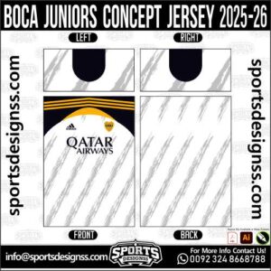 BOCA JUNIORS CONCEPT JERSEY 2025-26, BOCA JUNIORS CONCEPT JERSEY 2025-26. BOCA JUNIORS CONCEPT JERSEY 2025-26, SPORTS DESIGNS CUSTOM SOCCER JERSEY, SPORTS DESIGNS CUSTOM SOCCER JERSEY SHIRT VECTOR, BOCA JUNIORS CONCEPT JERSEY 2025-26. Sublimation Football Shirt Pattern, Soccer JERSEY Printing Files, Football Shirt Ai Files, Football Shirt Vector, Football Kit Vector, Sublimation Soccer JERSEY Printing Files, Print Ready Football Shirt CDR and Ai Files, Soccer JERSEY Design for Sublimation, BOCA JUNIORS CONCEPT JERSEY 2025-26. This JERSEY is Available in PDF, Ai & CDR Format