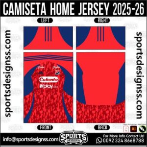 CAMISETA HOME JERSEY 2025-26, CAMISETA HOME JERSEY 2025-26. CAMISETA HOME JERSEY 2025-26, SPORTS DESIGNS CUSTOM SOCCER JERSEY, SPORTS DESIGNS CUSTOM SOCCER JERSEY SHIRT VECTOR, CAMISETA HOME JERSEY 2025-26. Sublimation Football Shirt Pattern, Soccer JERSEY Printing Files, Football Shirt Ai Files, Football Shirt Vector, Football Kit Vector, Sublimation Soccer JERSEY Printing Files, Print Ready Football Shirt CDR and Ai Files, Soccer JERSEY Design for Sublimation, CAMISETA HOME JERSEY 2025-26. This JERSEY is Available in PDF, Ai & CDR Format