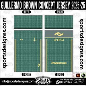 GUILLERMO BROWN CONCEPT JERSEY 2025-26, GUILLERMO BROWN CONCEPT JERSEY 2025-26. GUILLERMO BROWN CONCEPT JERSEY 2025-26, SPORTS DESIGNS CUSTOM SOCCER JERSEY, SPORTS DESIGNS CUSTOM SOCCER JERSEY SHIRT VECTOR, GUILLERMO BROWN CONCEPT JERSEY 2025-26. Sublimation Football Shirt Pattern, Soccer JERSEY Printing Files, Football Shirt Ai Files, Football Shirt Vector, Football Kit Vector, Sublimation Soccer JERSEY Printing Files, Print Ready Football Shirt CDR and Ai Files, Soccer JERSEY Design for Sublimation, GUILLERMO BROWN CONCEPT JERSEY 2025-26. This JERSEY is Available in PDF, Ai & CDR Format