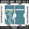 JUVENTUS AWAY JERSEY 2025-26, JUVENTUS AWAY JERSEY 2025-26. JUVENTUS AWAY JERSEY 2025-26, SPORTS DESIGNS CUSTOM SOCCER JERSEY, SPORTS DESIGNS CUSTOM SOCCER JERSEY SHIRT VECTOR, JUVENTUS AWAY JERSEY 2025-26. Sublimation Football Shirt Pattern, Soccer JERSEY Printing Files, Football Shirt Ai Files, Football Shirt Vector, Football Kit Vector, Sublimation Soccer JERSEY Printing Files, Print Ready Football Shirt CDR and Ai Files, Soccer JERSEY Design for Sublimation, JUVENTUS AWAY JERSEY 2025-26. This JERSEY is Available in PDF, Ai & CDR Format