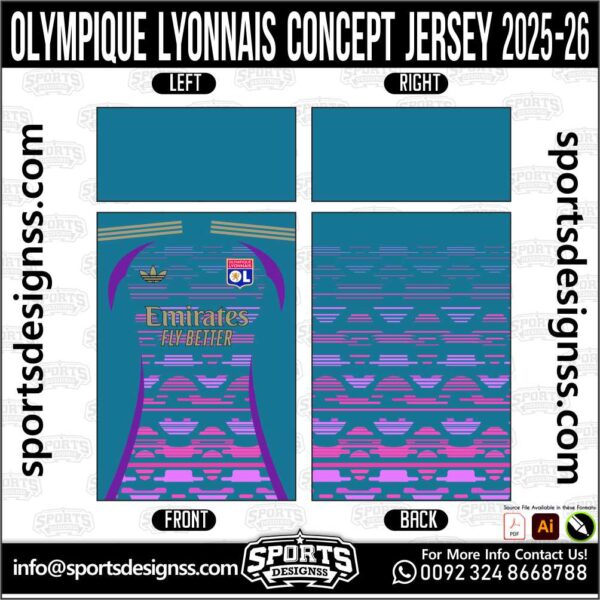 OLYMPIQUE LYONNAIS CONCEPT JERSEY 2025-26, OLYMPIQUE LYONNAIS CONCEPT JERSEY 2025-26. OLYMPIQUE LYONNAIS CONCEPT JERSEY 2025-26, SPORTS DESIGNS CUSTOM SOCCER JERSEY, SPORTS DESIGNS CUSTOM SOCCER JERSEY SHIRT VECTOR, OLYMPIQUE LYONNAIS CONCEPT JERSEY 2025-26. Sublimation Football Shirt Pattern, Soccer JERSEY Printing Files, Football Shirt Ai Files, Football Shirt Vector, Football Kit Vector, Sublimation Soccer JERSEY Printing Files, Print Ready Football Shirt CDR and Ai Files, Soccer JERSEY Design for Sublimation, OLYMPIQUE LYONNAIS CONCEPT JERSEY 2025-26. This JERSEY is Available in PDF, Ai & CDR Format