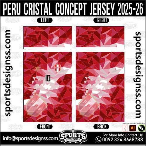 PERU CRISTAL CONCEPT JERSEY 2025-26, PERU CRISTAL CONCEPT JERSEY 2025-26. PERU CRISTAL CONCEPT JERSEY 2025-26, SPORTS DESIGNS CUSTOM SOCCER JERSEY, SPORTS DESIGNS CUSTOM SOCCER JERSEY SHIRT VECTOR, PERU CRISTAL CONCEPT JERSEY 2025-26. Sublimation Football Shirt Pattern, Soccer JERSEY Printing Files, Football Shirt Ai Files, Football Shirt Vector, Football Kit Vector, Sublimation Soccer JERSEY Printing Files, Print Ready Football Shirt CDR and Ai Files, Soccer JERSEY Design for Sublimation, PERU CRISTAL CONCEPT JERSEY 2025-26. This JERSEY is Available in PDF, Ai & CDR Format