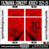 TAZMANIA CONCEPT JERSEY 2025-26, TAZMANIA CONCEPT JERSEY 2025-26. TAZMANIA CONCEPT JERSEY 2025-26, SPORTS DESIGNS CUSTOM SOCCER JERSEY, SPORTS DESIGNS CUSTOM SOCCER JERSEY SHIRT VECTOR, TAZMANIA CONCEPT JERSEY 2025-26. Sublimation Football Shirt Pattern, Soccer JERSEY Printing Files, Football Shirt Ai Files, Football Shirt Vector, Football Kit Vector, Sublimation Soccer JERSEY Printing Files, Print Ready Football Shirt CDR and Ai Files, Soccer JERSEY Design for Sublimation, TAZMANIA CONCEPT JERSEY 2025-26. This JERSEY is Available in PDF, Ai & CDR Format