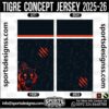 TIGRE CONCEPT JERSEY 2025-26, TIGRE CONCEPT JERSEY 2025-26. TIGRE CONCEPT JERSEY 2025-26, SPORTS DESIGNS CUSTOM SOCCER JERSEY, SPORTS DESIGNS CUSTOM SOCCER JERSEY SHIRT VECTOR, TIGRE CONCEPT JERSEY 2025-26. Sublimation Football Shirt Pattern, Soccer JERSEY Printing Files, Football Shirt Ai Files, Football Shirt Vector, Football Kit Vector, Sublimation Soccer JERSEY Printing Files, Print Ready Football Shirt CDR and Ai Files, Soccer JERSEY Design for Sublimation, TIGRE CONCEPT JERSEY 2025-26. This JERSEY is Available in PDF, Ai & CDR Format