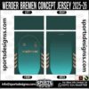 WERDER BREMEN CONCEPT JERSEY 2025-26, WERDER BREMEN CONCEPT JERSEY 2025-26. WERDER BREMEN CONCEPT JERSEY 2025-26, SPORTS DESIGNS CUSTOM SOCCER JERSEY, SPORTS DESIGNS CUSTOM SOCCER JERSEY SHIRT VECTOR, WERDER BREMEN CONCEPT JERSEY 2025-26. Sublimation Football Shirt Pattern, Soccer JERSEY Printing Files, Football Shirt Ai Files, Football Shirt Vector, Football Kit Vector, Sublimation Soccer JERSEY Printing Files, Print Ready Football Shirt CDR and Ai Files, Soccer JERSEY Design for Sublimation, WERDER BREMEN CONCEPT JERSEY 2025-26. This JERSEY is Available in PDF, Ai & CDR Format