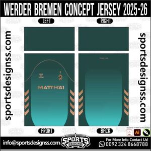 WERDER BREMEN CONCEPT JERSEY 2025-26, WERDER BREMEN CONCEPT JERSEY 2025-26. WERDER BREMEN CONCEPT JERSEY 2025-26, SPORTS DESIGNS CUSTOM SOCCER JERSEY, SPORTS DESIGNS CUSTOM SOCCER JERSEY SHIRT VECTOR, WERDER BREMEN CONCEPT JERSEY 2025-26. Sublimation Football Shirt Pattern, Soccer JERSEY Printing Files, Football Shirt Ai Files, Football Shirt Vector, Football Kit Vector, Sublimation Soccer JERSEY Printing Files, Print Ready Football Shirt CDR and Ai Files, Soccer JERSEY Design for Sublimation, WERDER BREMEN CONCEPT JERSEY 2025-26. This JERSEY is Available in PDF, Ai & CDR Format