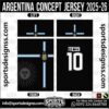 ARGENTINA CONCEPT JERSEY 2025-26. ARGENTINA CONCEPT JERSEY 2025-26, ARGENTINA CONCEPT JERSEY 2025-26.ARGENTINA CONCEPT JERSEY 2025-26, ARGENTINA CONCEPT JERSEY 2025-26, ARGENTINA CONCEPT JERSEY 2025-26 SHIRT VECTOR, NEW ARGENTINA CONCEPT JERSEY 2025-26 2022/23. Sublimation Football Shirt Pattern, Soccer JERSEY Printing Files, Football Shirt Ai Files, Football Shirt Vector, Football Kit Vector, Sublimation Soccer JERSEY Printing Files,