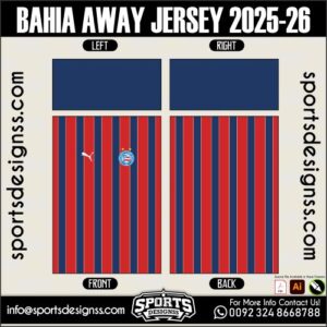 BAHIA AWAY JERSEY 2025-26. BAHIA AWAY JERSEY 2025-26, BAHIA AWAY JERSEY 2025-26.BAHIA AWAY JERSEY 2025-26, BAHIA AWAY JERSEY 2025-26, BAHIA AWAY JERSEY 2025-26 SHIRT VECTOR, NEW BAHIA AWAY JERSEY 2025-26 2022/23. Sublimation Football Shirt Pattern, Soccer JERSEY Printing Files, Football Shirt Ai Files, Football Shirt Vector, Football Kit Vector, Sublimation Soccer JERSEY Printing Files,