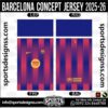 BARCELONA CONCEPT JERSEY 2025-26. BARCELONA CONCEPT JERSEY 2025-26, BARCELONA CONCEPT JERSEY 2025-26.BARCELONA CONCEPT JERSEY 2025-26, BARCELONA CONCEPT JERSEY 2025-26, BARCELONA CONCEPT JERSEY 2025-26 SHIRT VECTOR, NEW BARCELONA CONCEPT JERSEY 2025-26 2022/23. Sublimation Football Shirt Pattern, Soccer JERSEY Printing Files, Football Shirt Ai Files, Football Shirt Vector, Football Kit Vector, Sublimation Soccer JERSEY Printing Files,