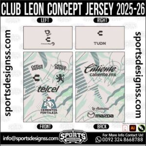 CLUB LEON CONCEPT JERSEY 2025-26. CLUB LEON CONCEPT JERSEY 2025-26, CLUB LEON CONCEPT JERSEY 2025-26.CLUB LEON CONCEPT JERSEY 2025-26, CLUB LEON CONCEPT JERSEY 2025-26, CLUB LEON CONCEPT JERSEY 2025-26 SHIRT VECTOR, NEW CLUB LEON CONCEPT JERSEY 2025-26 2022/23. Sublimation Football Shirt Pattern, Soccer JERSEY Printing Files, Football Shirt Ai Files, Football Shirt Vector, Football Kit Vector, Sublimation Soccer JERSEY Printing Files,