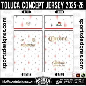 TOLUCA CONCEPT JERSEY 2025-26. TOLUCA CONCEPT JERSEY 2025-26, TOLUCA CONCEPT JERSEY 2025-26.TOLUCA CONCEPT JERSEY 2025-26, TOLUCA CONCEPT JERSEY 2025-26, TOLUCA CONCEPT JERSEY 2025-26 SHIRT VECTOR, NEW TOLUCA CONCEPT JERSEY 2025-26 2022/23. Sublimation Football Shirt Pattern, Soccer JERSEY Printing Files, Football Shirt Ai Files, Football Shirt Vector, Football Kit Vector, Sublimation Soccer JERSEY Printing Files,