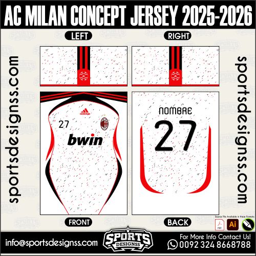 AC MILAN CONCEPT JERSEY 2025-2026. AC MILAN CONCEPT JERSEY 2025-2026, AC MILAN CONCEPT JERSEY 2025-2026.AC MILAN CONCEPT JERSEY 2025-2026, AC MILAN CONCEPT JERSEY 2025-2026, AC MILAN CONCEPT JERSEY 2025-2026 SHIRT VECTOR, NEW AC MILAN CONCEPT JERSEY 2025-2026 2022/23. Sublimation Football Shirt Pattern, Soccer JERSEY Printing Files, Football Shirt Ai Files, Football Shirt Vector, Football Kit Vector, Sublimation Soccer JERSEY Printing Files,