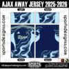 AJAX AWAY JERSEY 2025-2026. AJAX AWAY JERSEY 2025-2026, AJAX AWAY JERSEY 2025-2026.AJAX AWAY JERSEY 2025-2026, AJAX AWAY JERSEY 2025-2026, AJAX AWAY JERSEY 2025-2026 SHIRT VECTOR, NEW AJAX AWAY JERSEY 2025-2026 2022/23. Sublimation Football Shirt Pattern, Soccer JERSEY Printing Files, Football Shirt Ai Files, Football Shirt Vector, Football Kit Vector, Sublimation Soccer JERSEY Printing Files,