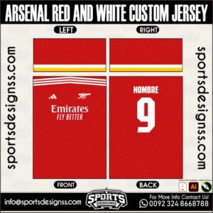 ARSENAL RED AND WHITE CUSTOM JERSEY. ARSENAL RED AND WHITE CUSTOM JERSEY, ARSENAL RED AND WHITE CUSTOM JERSEY.ARSENAL RED AND WHITE CUSTOM JERSEY, ARSENAL RED AND WHITE CUSTOM JERSEY, ARSENAL RED AND WHITE CUSTOM JERSEY SHIRT VECTOR, NEW ARSENAL RED AND WHITE CUSTOM JERSEY 2022/23. Sublimation Football Shirt Pattern, Soccer JERSEY Printing Files, Football Shirt Ai Files, Football Shirt Vector, Football Kit Vector, Sublimation Soccer JERSEY Printing Files,