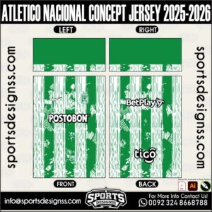 ATLETICO NACIONAL CONCEPT JERSEY 2025-2026. ATLETICO NACIONAL CONCEPT JERSEY 2025-2026, ATLETICO NACIONAL CONCEPT JERSEY 2025-2026.ATLETICO NACIONAL CONCEPT JERSEY 2025-2026, ATLETICO NACIONAL CONCEPT JERSEY 2025-2026, ATLETICO NACIONAL CONCEPT JERSEY 2025-2026 SHIRT VECTOR, NEW ATLETICO NACIONAL CONCEPT JERSEY 2025-2026 2022/23. Sublimation Football Shirt Pattern, Soccer JERSEY Printing Files, Football Shirt Ai Files, Football Shirt Vector, Football Kit Vector, Sublimation Soccer JERSEY Printing Files,