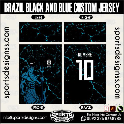 BRAZIL BLACK AND BLUE CUSTOM JERSEY. BRAZIL BLACK AND BLUE CUSTOM JERSEY, BRAZIL BLACK AND BLUE CUSTOM JERSEY.BRAZIL BLACK AND BLUE CUSTOM JERSEY, BRAZIL BLACK AND BLUE CUSTOM JERSEY, BRAZIL BLACK AND BLUE CUSTOM JERSEY SHIRT VECTOR, NEW BRAZIL BLACK AND BLUE CUSTOM JERSEY 2022/23. Sublimation Football Shirt Pattern, Soccer JERSEY Printing Files, Football Shirt Ai Files, Football Shirt Vector, Football Kit Vector, Sublimation Soccer JERSEY Printing Files,