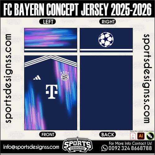 FC BAYERN CONCEPT JERSEY 2025-2026. FC BAYERN CONCEPT JERSEY 2025-2026, FC BAYERN CONCEPT JERSEY 2025-2026.FC BAYERN CONCEPT JERSEY 2025-2026, FC BAYERN CONCEPT JERSEY 2025-2026, FC BAYERN CONCEPT JERSEY 2025-2026 SHIRT VECTOR, NEW FC BAYERN CONCEPT JERSEY 2025-2026 2022/23. Sublimation Football Shirt Pattern, Soccer JERSEY Printing Files, Football Shirt Ai Files, Football Shirt Vector, Football Kit Vector, Sublimation Soccer JERSEY Printing Files,