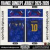 FRANCE CONCEPT JERSEY 2025-2026. FRANCE CONCEPT JERSEY 2025-2026, FRANCE CONCEPT JERSEY 2025-2026.FRANCE CONCEPT JERSEY 2025-2026, FRANCE CONCEPT JERSEY 2025-2026, FRANCE CONCEPT JERSEY 2025-2026 SHIRT VECTOR, NEW FRANCE CONCEPT JERSEY 2025-2026 2022/23. Sublimation Football Shirt Pattern, Soccer JERSEY Printing Files, Football Shirt Ai Files, Football Shirt Vector, Football Kit Vector, Sublimation Soccer JERSEY Printing Files,