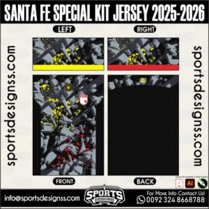 SANTA FE SPECIAL KIT JERSEY 2025-2026. SANTA FE SPECIAL KIT JERSEY 2025-2026, SANTA FE SPECIAL KIT JERSEY 2025-2026.SANTA FE SPECIAL KIT JERSEY 2025-2026, SANTA FE SPECIAL KIT JERSEY 2025-2026, SANTA FE SPECIAL KIT JERSEY 2025-2026 SHIRT VECTOR, NEW SANTA FE SPECIAL KIT JERSEY 2025-2026 2022/23. Sublimation Football Shirt Pattern, Soccer JERSEY Printing Files, Football Shirt Ai Files, Football Shirt Vector, Football Kit Vector, Sublimation Soccer JERSEY Printing Files,